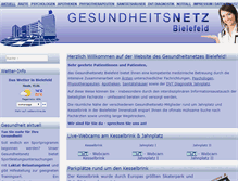 Tablet Screenshot of gesundheitsnetz-bielefeld.de